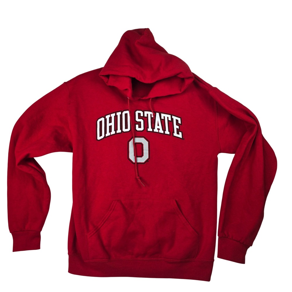 The Victory Ohio State Buckeyes Red Hoodie Sweatshirt Mens Medium NCAA Football